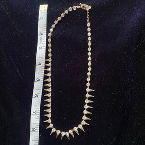 Gold Sparkle Spike Necklace